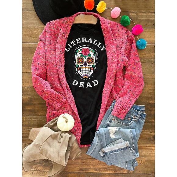 "Literally Dead" by Blakeley - Short Sleeve Bella Canvas Graphic Tee - Picture 2 of 2